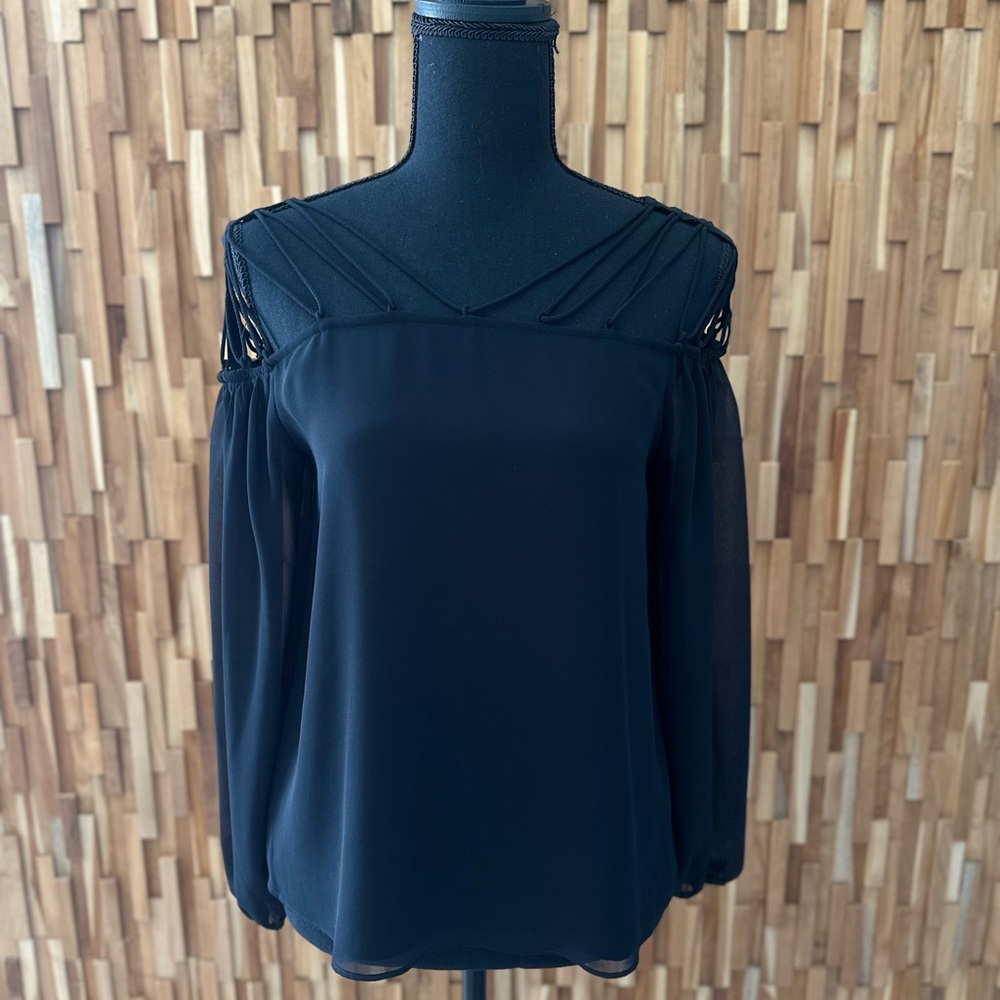 Express black top long sleeve